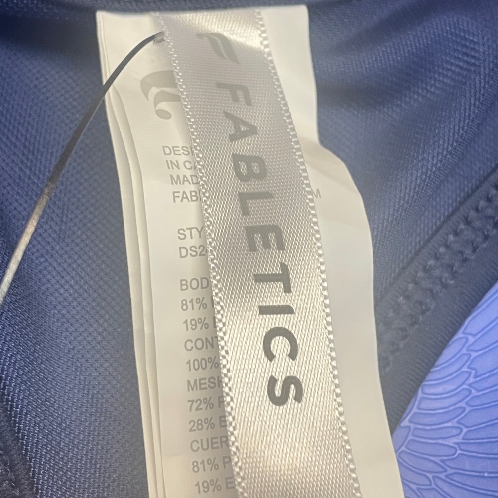 Fabletics Dress Womens Large Blue Pleated Tennis Racerback Tank Athleisure NWT - Picture 5 of 9